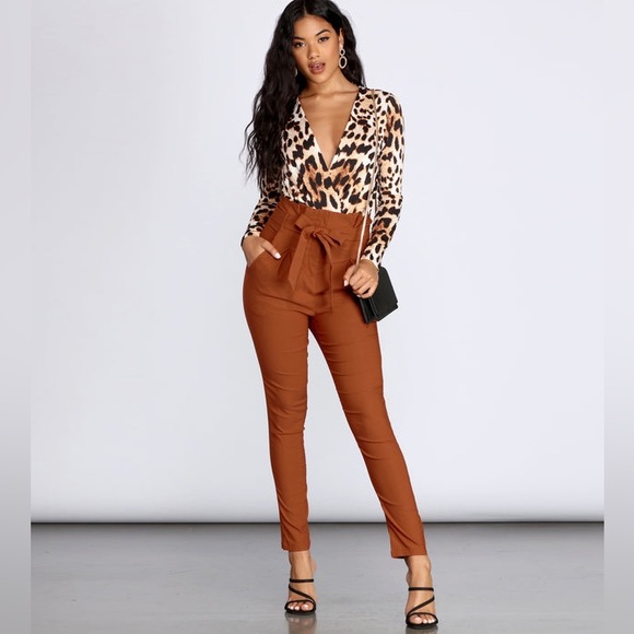Fab and Fierce Long Sleeve Leopard Bodysuit - Picture 5 of 10